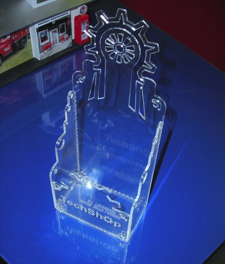 طرح بروشور و جا بروشوری مناسب برای استفاده در دستگاه های cnc چوب و cnc لیزر - laser cut pamphlet holder brochure display stand cdr file