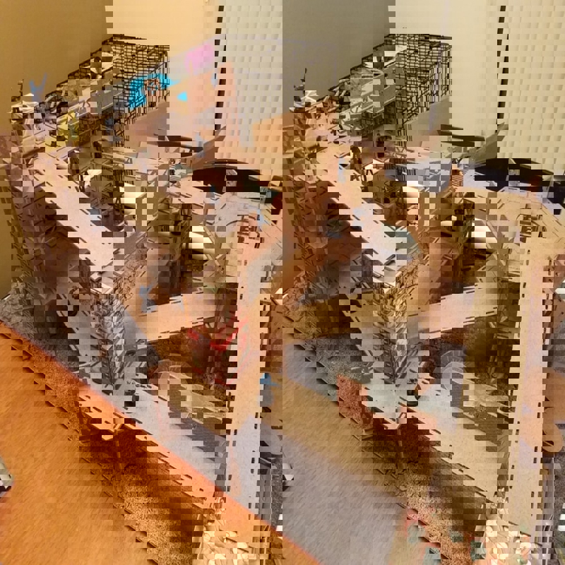 طرح زمین صنعتی مناسب برای استفاده در دستگاه های cnc چوب و cnc لیزر - laser cut industrial terrain dxf file