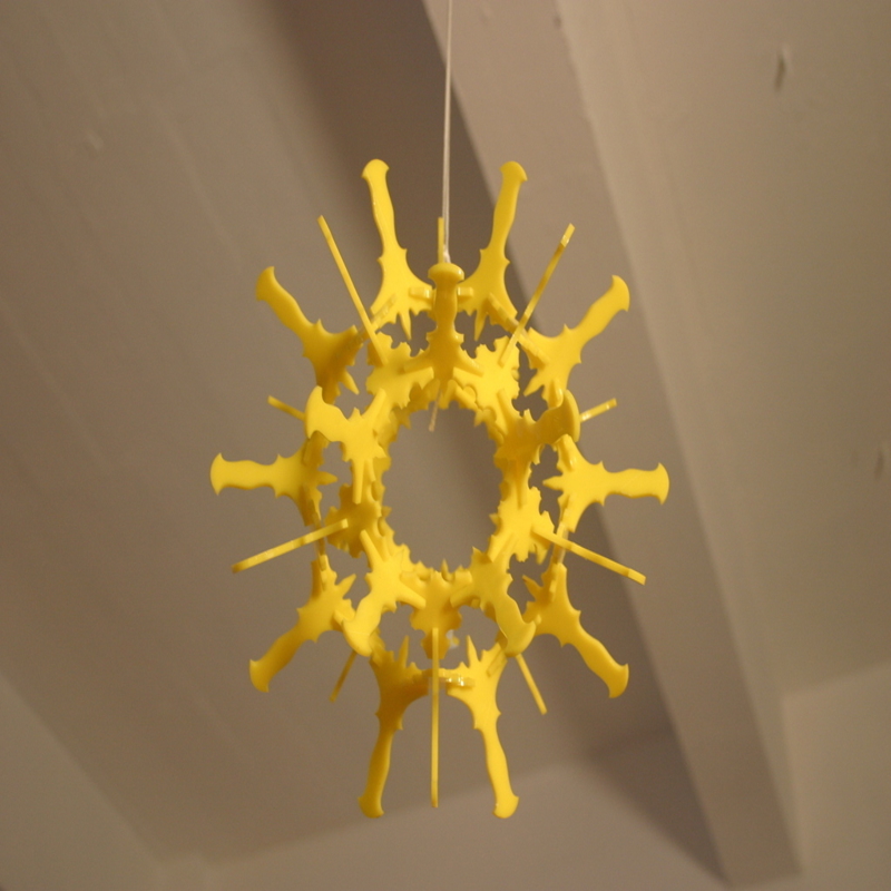 طرح رادیولاریا بیست وجهی مناسب برای استفاده در دستگاه های cnc چوب و cnc لیزر - laser cut icosahedral radiolaria dxf file