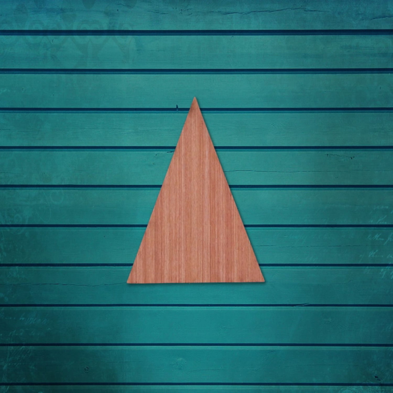 طرح برش چوب مثلثی ناتمام برای لیزر مناسب برای استفاده در دستگاه های cnc چوب و cnc لیزر - laser cut unfinished triangle wood cutout cdr file