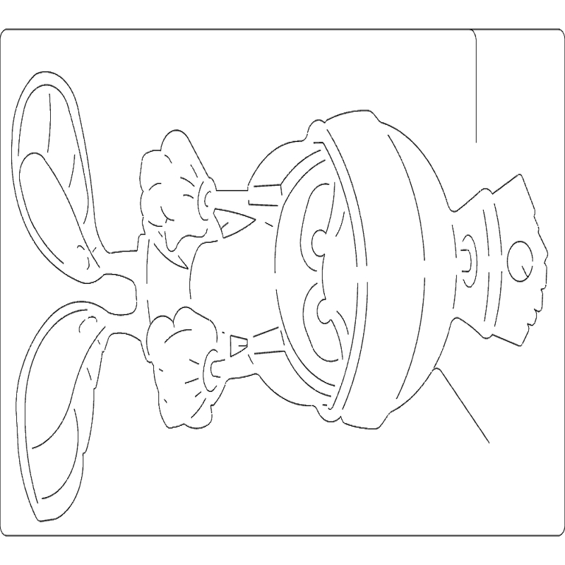 طرح ماروین مناسب برای استفاده در دستگاه های cnc چوب و cnc لیزر - marvin dxf file