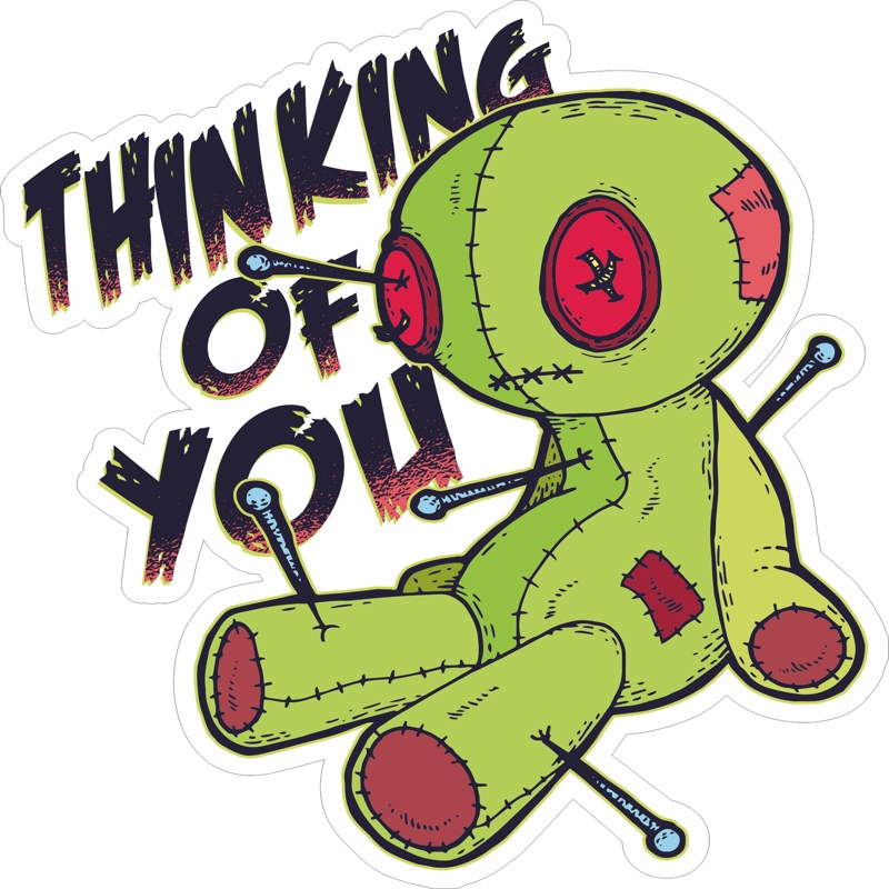 طرح استیکر وودو مناسب برای استفاده در دستگاه های cnc چوب و cnc لیزر - voodoo sticker cdr file