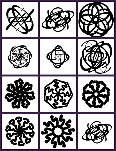 طرح چکیده طرح با بیل مناسب برای استفاده در دستگاه های cnc چوب و cnc لیزر - abstracts by bill dxf file