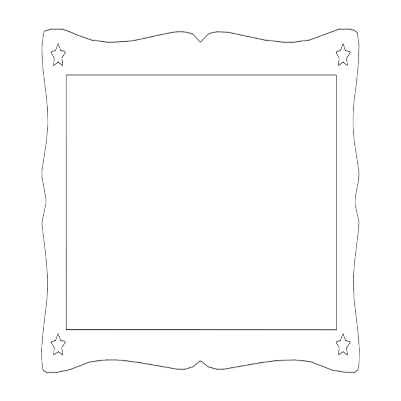 طرح قاب زیبا مناسب برای استفاده در دستگاه های cnc چوب و cnc لیزر - nice frame dxf file