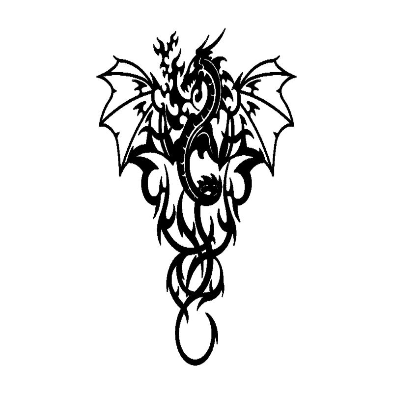 طرح دیوار اژدها مناسب برای استفاده در دستگاه های cnc چوب و cnc لیزر - dragon wall dxf file