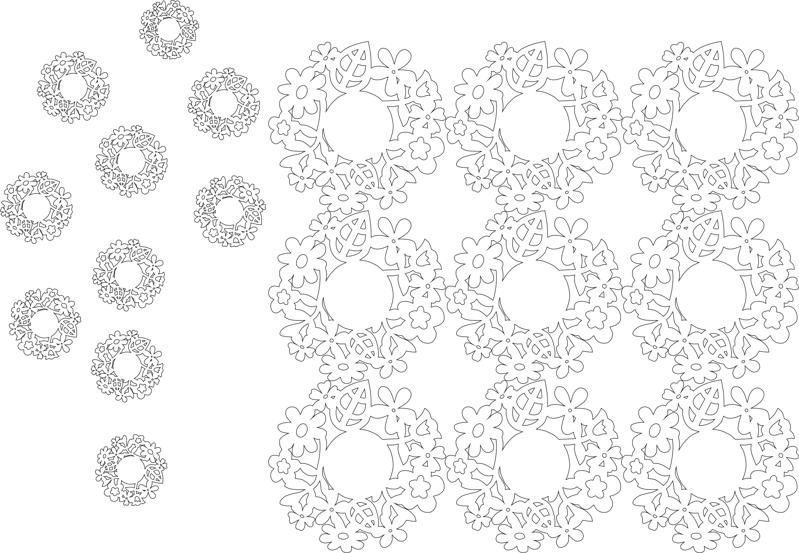 طرح فایل وکتور قاب گل دایره ای شکل مناسب برای استفاده در دستگاه های cnc چوب و cnc لیزر - circle floral frame vectors cdr file