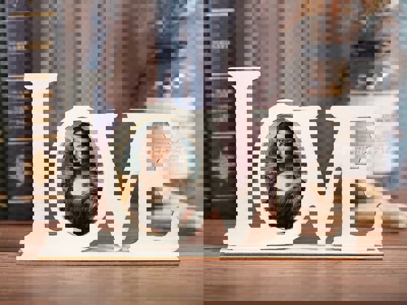 طرح قاب عکس عروسی چوبی به شکل عشق، قاب عکس ولنتاین مناسب برای استفاده در دستگاه های cnc چوب و cnc لیزر - laser cut wooden love shaped wedding photo frame valentine photo frame