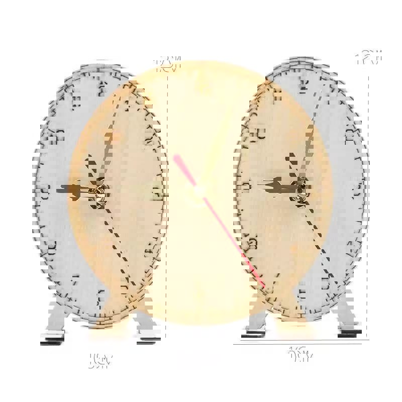 طرح ساعت چوبی ، اسباب بازی آموزشی دست ساز مناسب برای استفاده در دستگاه های cnc چوب و cnc لیزر - laser cut wooden clock educational diy toy