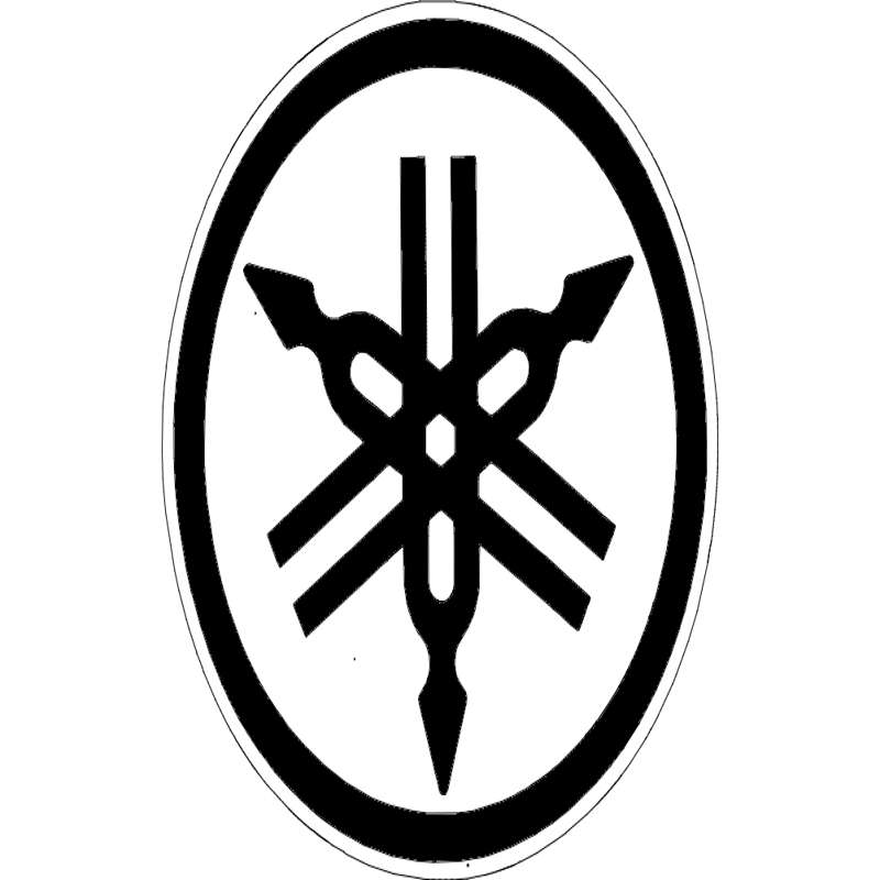 طرح وکتور لوگوی یاماها 2 مناسب برای استفاده در دستگاه های cnc چوب و cnc لیزر - yamaha logo vector 2 dxf file