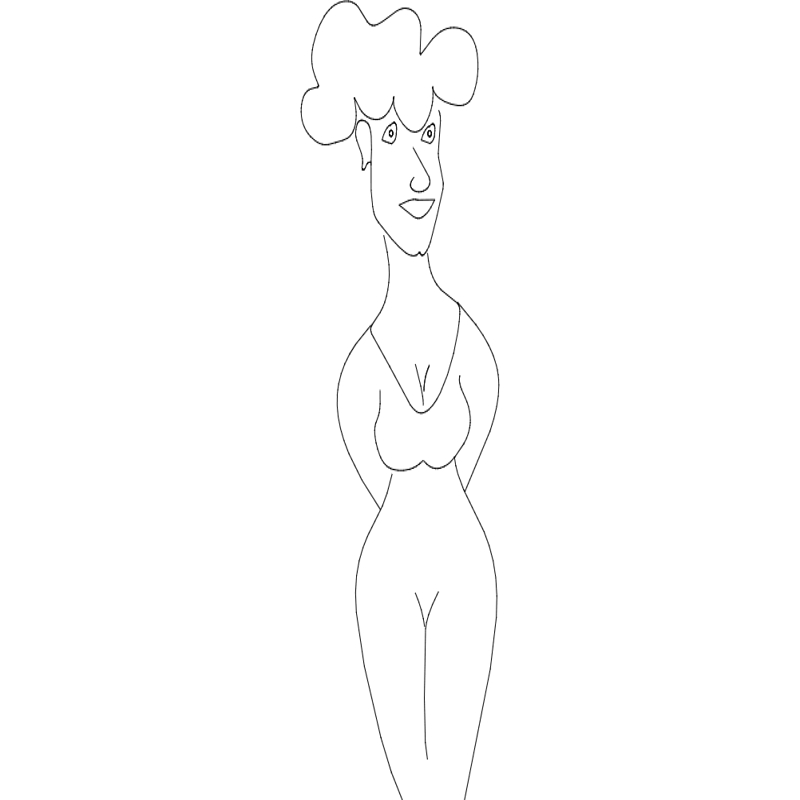 طرح مخصوص خانم ها مناسب برای استفاده در دستگاه های cnc چوب و cnc لیزر - lady dxf file