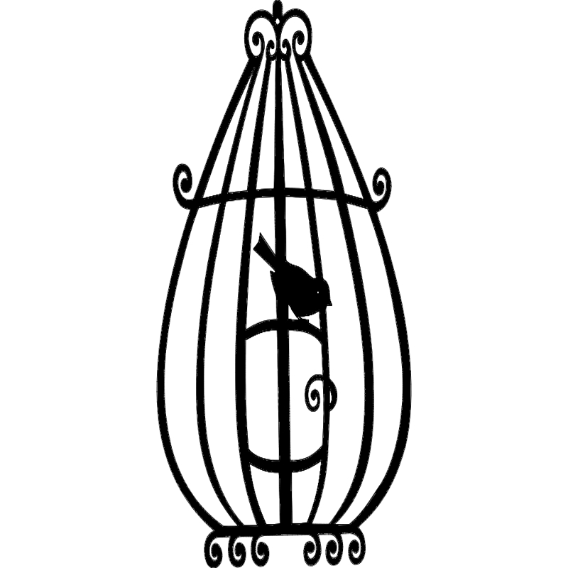 طرح قفس پرنده شماره ۳ مناسب برای استفاده در دستگاه های cnc چوب و cnc لیزر - bird cage 3 dxf file