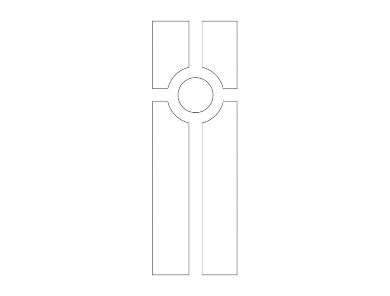 طرح درب ام دی اف شماره ۶ مناسب برای استفاده در دستگاه های cnc چوب و cnc لیزر - mdf door design 6 dxf file