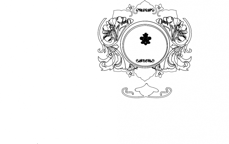 طرح قاب آینه 0089 مناسب برای استفاده در دستگاه های cnc چوب و cnc لیزر - mirror frame 0089 dxf file