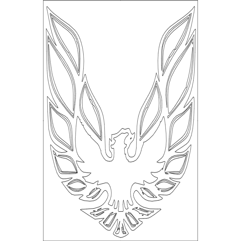 طرح پرنده مناسب برای استفاده در دستگاه های cnc چوب و cnc لیزر - bird dxf file