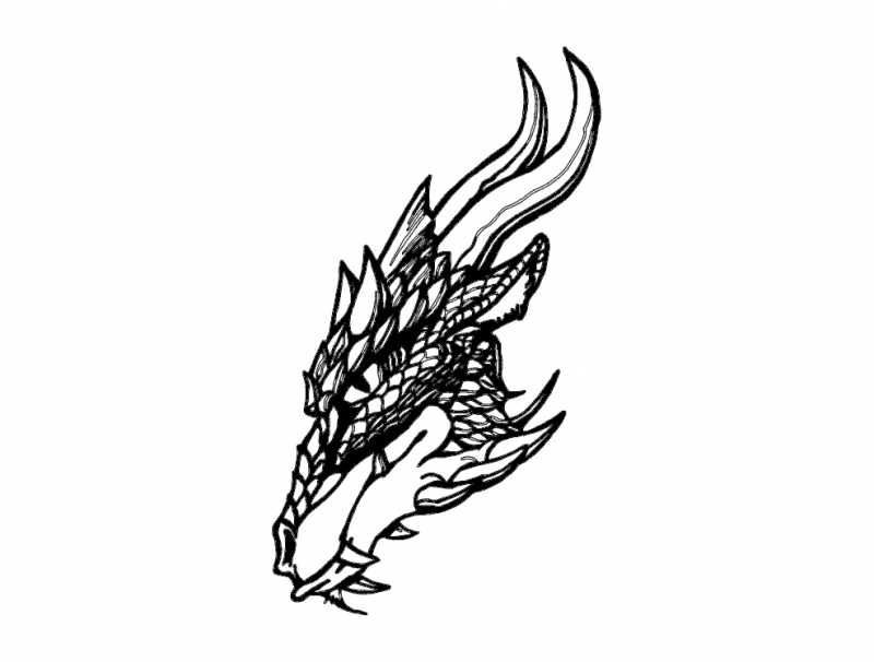 طرح اژدها ۱۲ مناسب برای استفاده در دستگاه های cnc چوب و cnc لیزر - dragon 12 dxf file