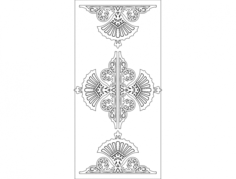 طرح و الگو مناسب برای استفاده در دستگاه های cnc چوب و cnc لیزر - design pattern dxf file