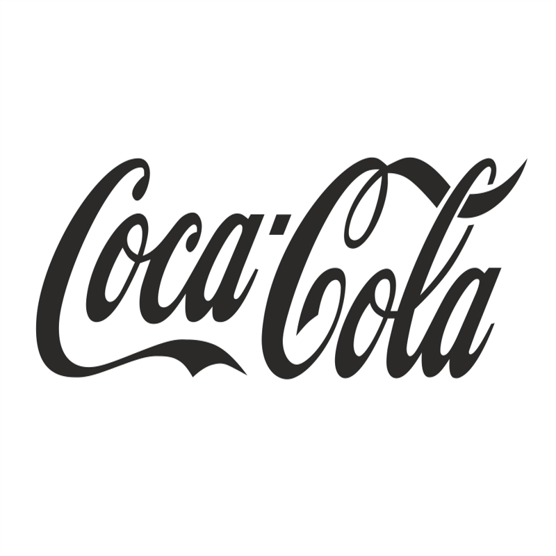 طرح لوگوی کوکاکولا مناسب برای استفاده در دستگاه های cnc چوب و cnc لیزر - coca cola logo cdr cdr file