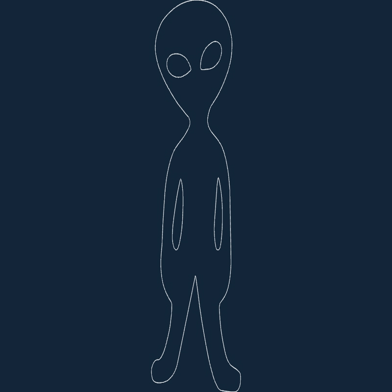 طرح دیوار آلیان مناسب برای استفاده در دستگاه های cnc چوب و cnc لیزر - alian wall accent dxf file