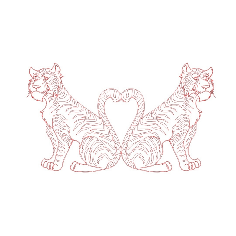 طرح دکور شیر مناسب برای استفاده در دستگاه های cnc چوب و cnc لیزر - lion decor dxf file