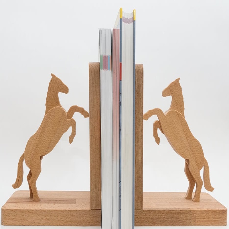 طرح جاکتابی اسب مناسب برای استفاده در دستگاه های cnc چوب و cnc لیزر - laser cut horse bookends dxf file