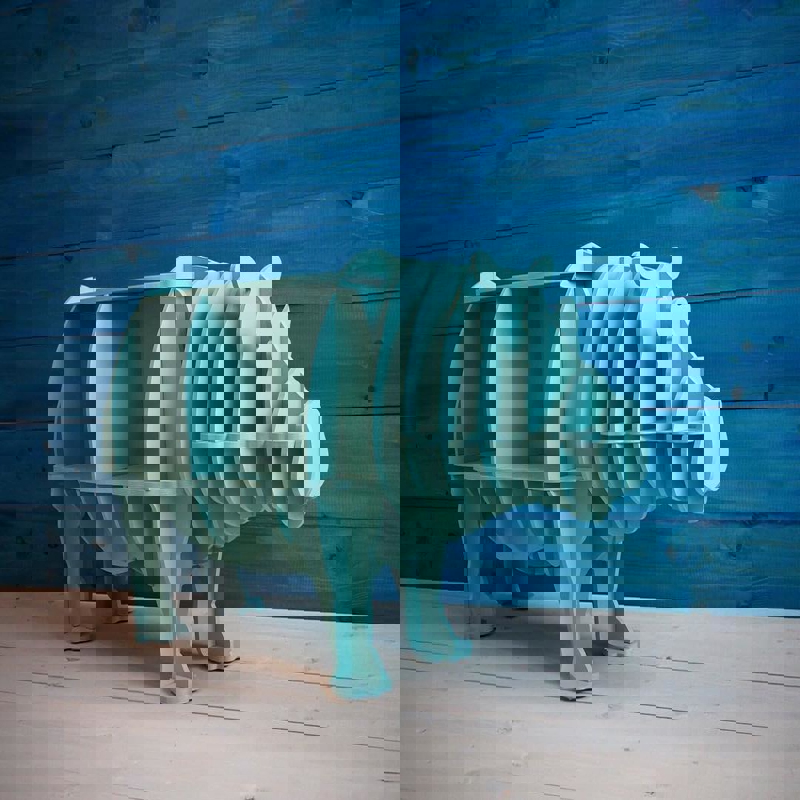 طرح قفسه کتاب هیپو طرح اسب آبی مناسب برای استفاده در دستگاه های cnc چوب و cnc لیزر - laser cut hippo storage book shelf cdr file