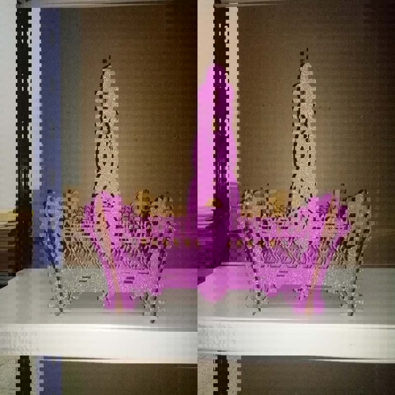 طرح سبد گل سبد هدیه آب نبات مناسب برای استفاده در دستگاه های cnc چوب و cnc لیزر - laser cut flower basket candy gift basket cdr file