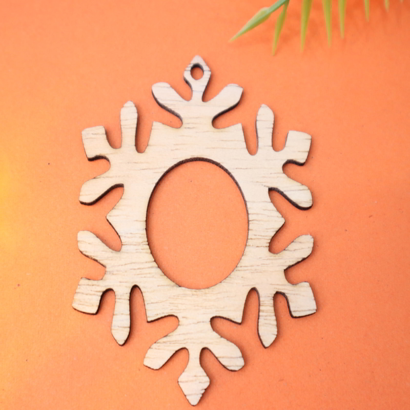 طرح تزیینات کریسمس دانه برف مناسب برای استفاده در دستگاه های cnc چوب و cnc لیزر - laser cut snowflake christmas ornament cdr file