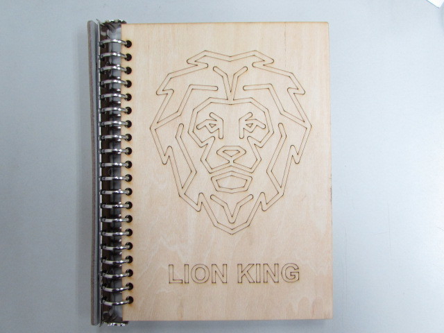 طرح جلد دفتر یادداشت چوبی سایز A5 مناسب برای استفاده در دستگاه های cnc چوب و cnc لیزر - laser cut wooden a5 notebook cover dxf file