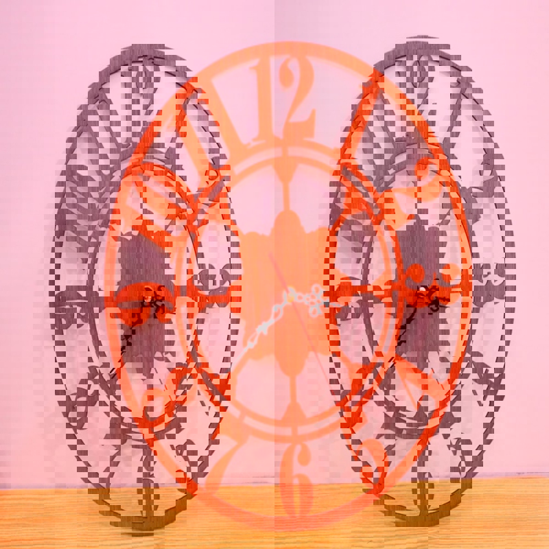 طرح ساعت دیواری مدرن طرح دار مناسب برای استفاده در دستگاه های cnc چوب و cnc لیزر - laser cut modern decor wall clock cdr file