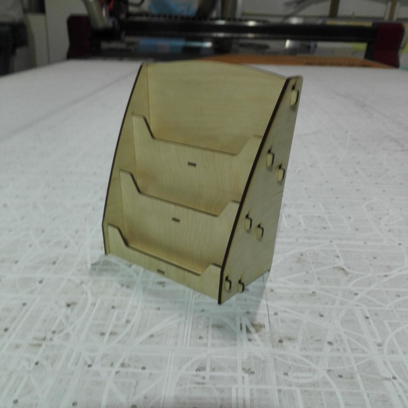 طرح قفسه مجله چوبی مناسب برای استفاده در دستگاه های cnc چوب و cnc لیزر - laser cut wooden magazine display rack cdr file