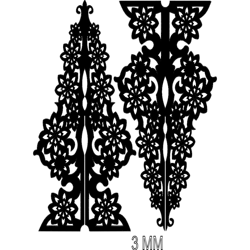 طرح درخت ایستاده مناسب برای استفاده در دستگاه های cnc چوب و cnc لیزر - stand tree dxf file