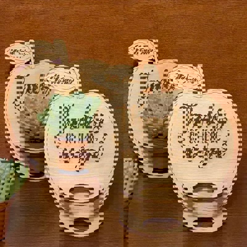 طرح هدیه تقدیر از معلم با مناسب برای استفاده در دستگاه های cnc چوب و cnc لیزر - laser cut teacher appreciation gift