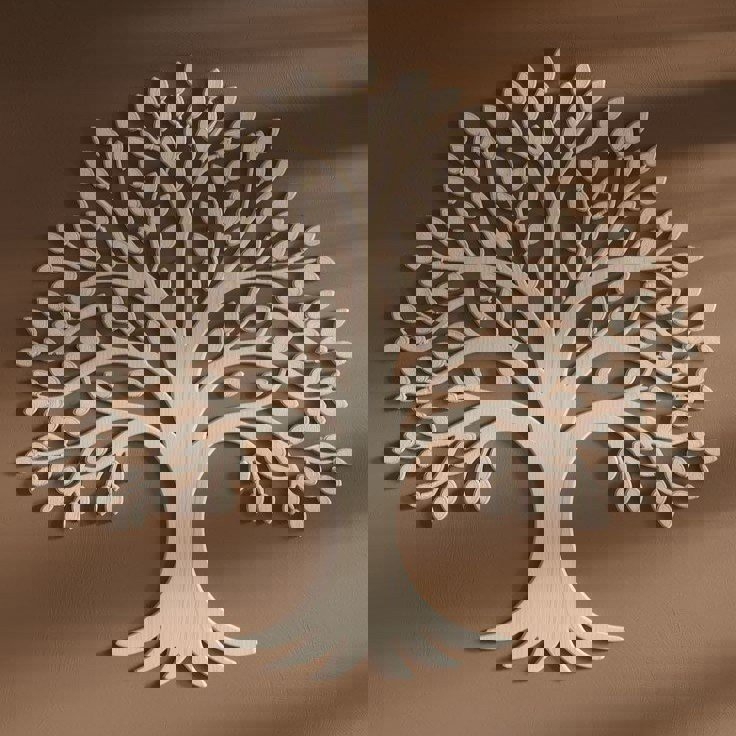 طرح هنر دیواری درخت زندگی با مناسب برای استفاده در دستگاه های cnc چوب و cnc لیزر - laser cut tree of life wall art