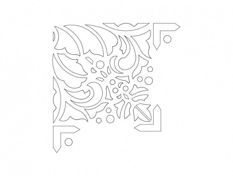 طرح ecke 2 مناسب برای استفاده در دستگاه های cnc چوب و cnc لیزر - ecke 2 dxf file
