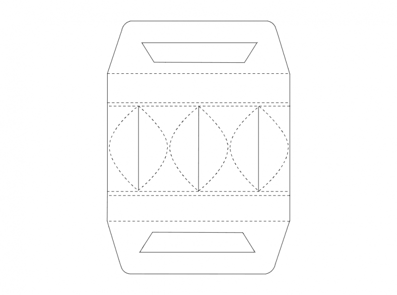 طرح جعبه بسته بندی مناسب برای استفاده در دستگاه های cnc چوب و cnc لیزر - packaging box template dxf file