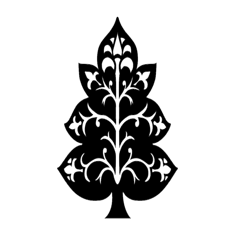 طرح تزیین درخت مناسب برای استفاده در دستگاه های cnc چوب و cnc لیزر - tree decoration dxf file