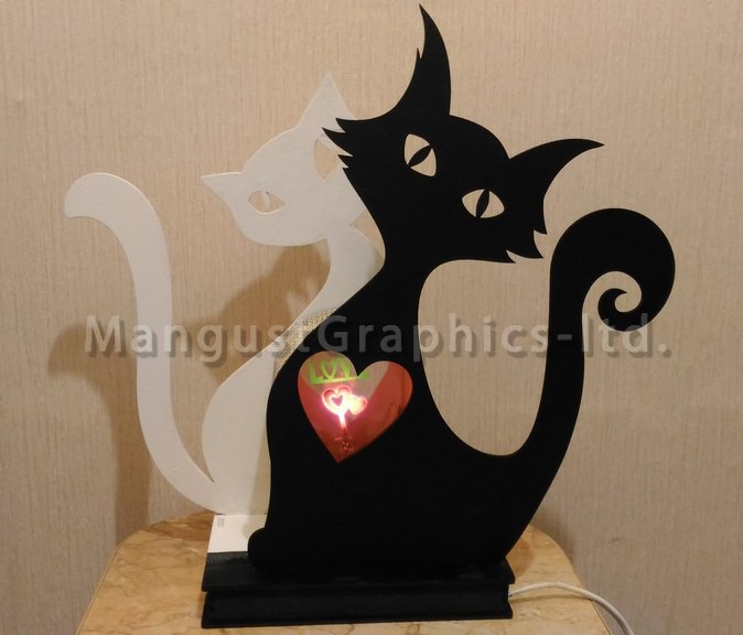 طرح عشق استیلنیک کوشکی مناسب برای استفاده در دستگاه های cnc چوب و cnc لیزر - stilnik koshki love cdr file