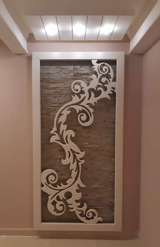 طرح گل دیواری مناسب برای استفاده در دستگاه های cnc چوب و cnc لیزر - wall flower dxf file