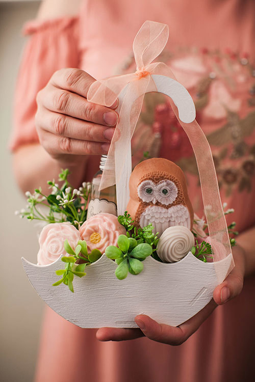 طرح چتر گل سبد آب نبات تخته سه لا مناسب برای استفاده در دستگاه های cnc چوب و cnc لیزر - laser cut umbrella flower candy basket plywood cdr file