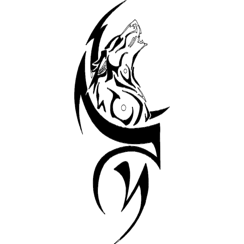 طرح گرگ (silhouette) مناسب برای استفاده در دستگاه های cnc چوب و cnc لیزر - wolf silhouette dxf file