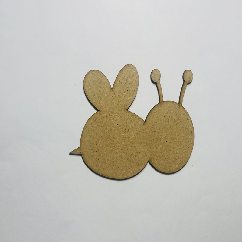 طرح خام و آماده طرح زنبور عسل مناسب برای استفاده در دستگاه های cnc چوب و cnc لیزر - laser cut bumble bee wood cutout shape blank cdr file