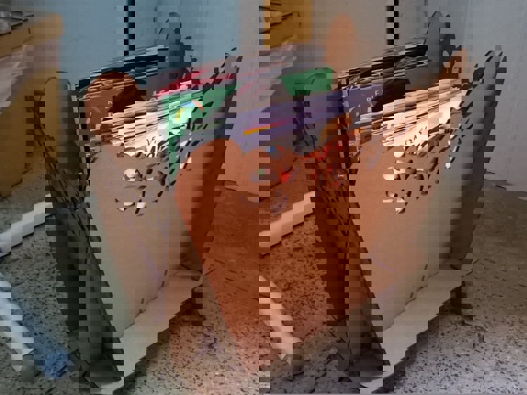 طرح جا مجله ای مناسب برای استفاده در دستگاه های cnc چوب و cnc لیزر - laser cut magazine holder