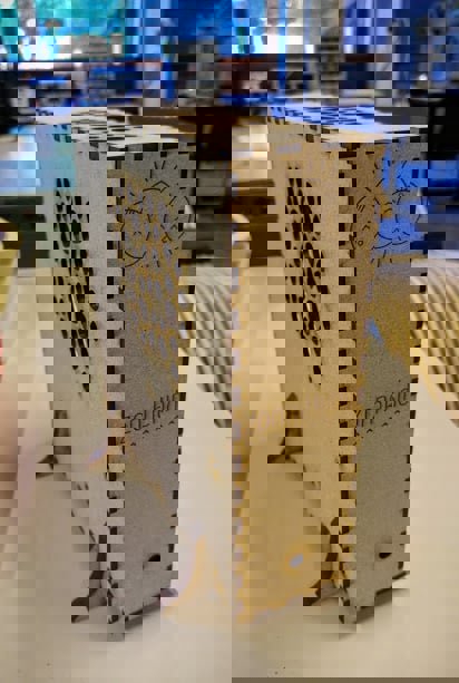 طرح جعبه ساده itx مناسب برای استفاده در دستگاه های cnc چوب و cnc لیزر - laser cut simple itx box