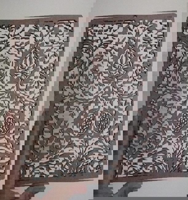 طرح با موضوع الگوی گل مناسب برای استفاده در دستگاه های cnc چوب و cnc لیزر - laser cut floral silhouette pattern svg file