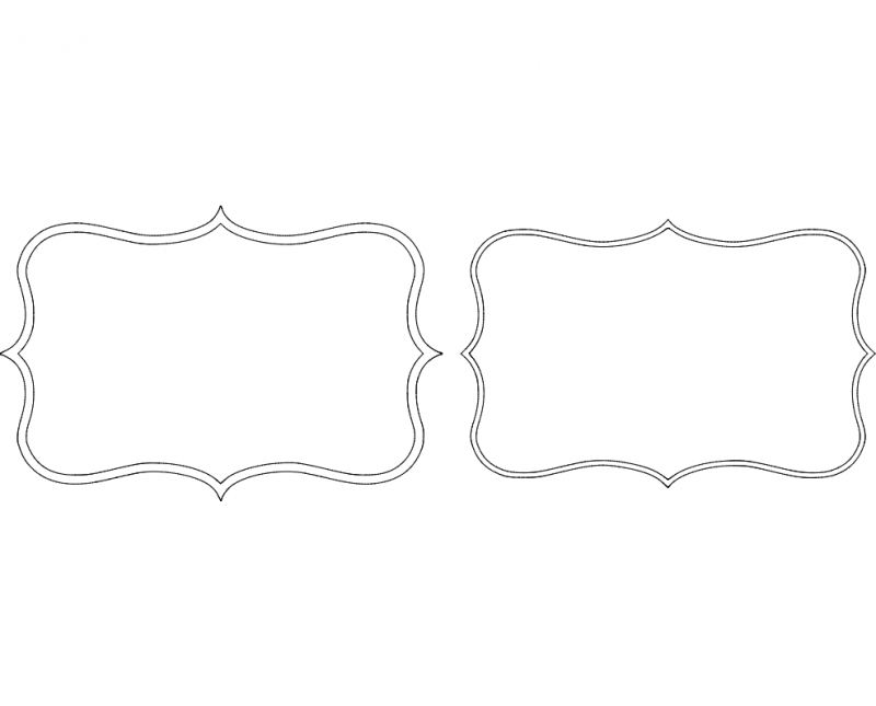 طرح با فرمت 24 فریم مناسب برای استفاده در دستگاه های cnc چوب و cnc لیزر - frame 24 dxf file