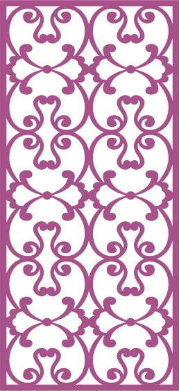 طرح پنل وکتور بدون درز شماره ۲۸۶ مناسب برای استفاده در دستگاه های cnc چوب و cnc لیزر - laser cut vector panel seamless 286 cdr file