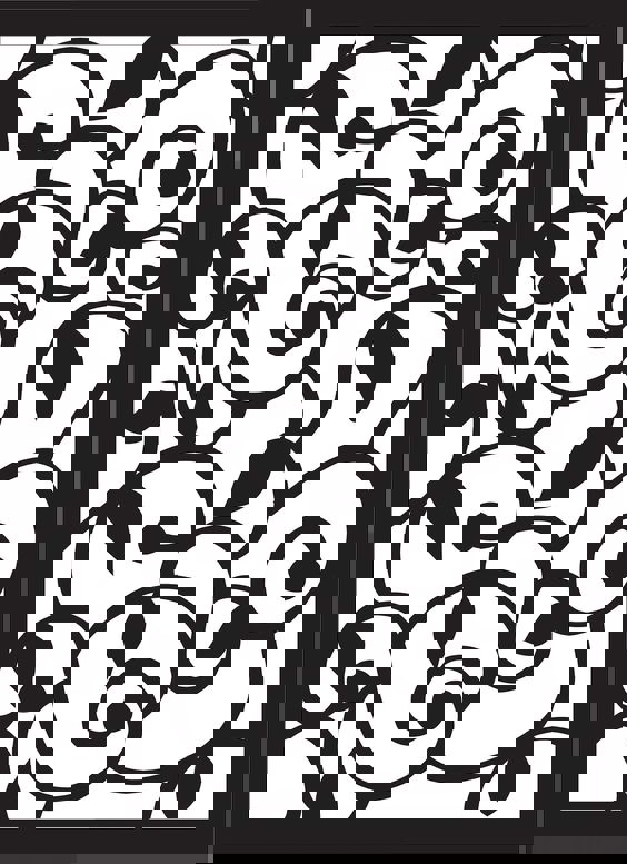 طرح الگوی گل مناسب برای استفاده در دستگاه های cnc چوب و cnc لیزر - flower pattern svg file