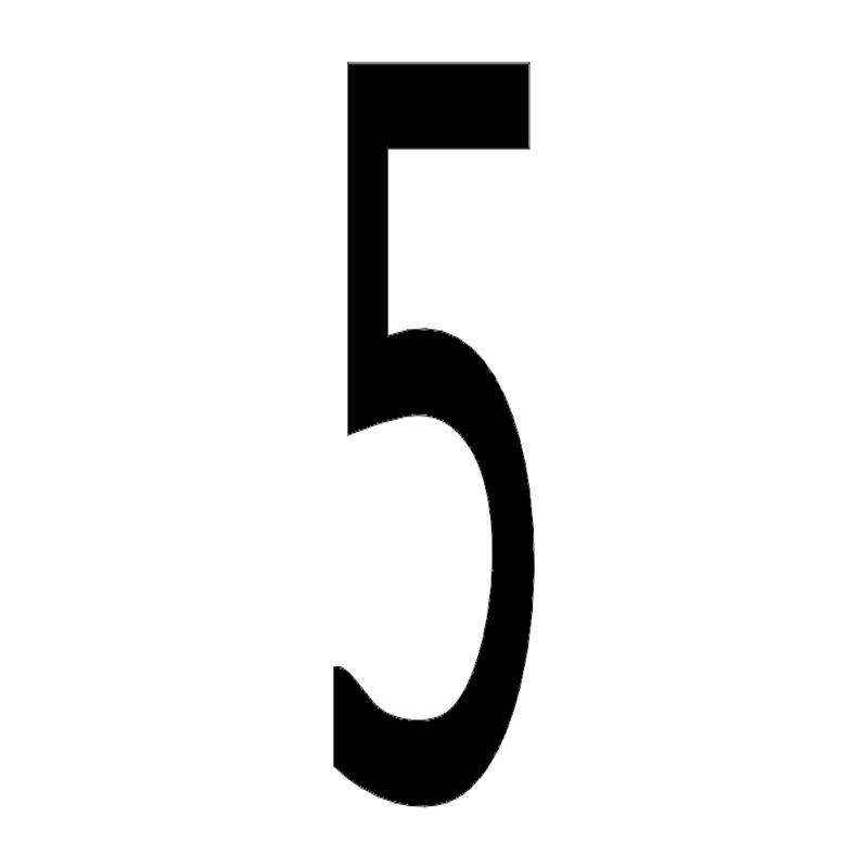 طرح شماره ۵ مناسب برای استفاده در دستگاه های cnc چوب و cnc لیزر - number 5 dxf file