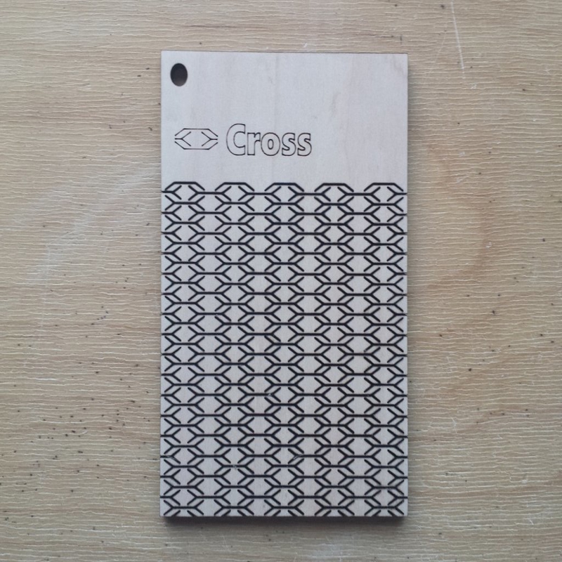 طرح لولای نشیمن طرح ضربدری مناسب برای استفاده در دستگاه های cnc چوب و cnc لیزر - cross pattern living hinge template for laser cut dxf file