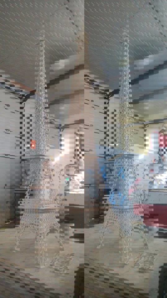 طرح وکتور برج ایفل مناسب برای استفاده در دستگاه های cnc چوب و cnc لیزر - vector for laser cut of eiffel tower cdr file